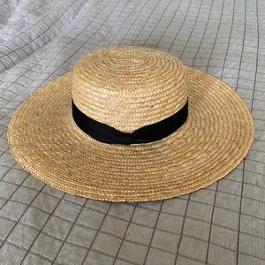 Lack of color dressy straw sun hat m